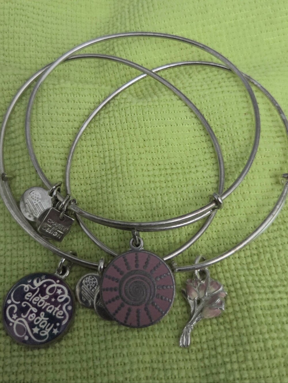 ALEX AND ANI Flowers & Sunshine Charm Bracelets / Bangles